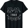 1 Year 1st Wedding Anniversary Gifts & Ideas for Friend T Shirt