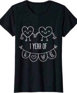 1 Year Anniversary Gifth Shirt Funny Relationship Gifts 2