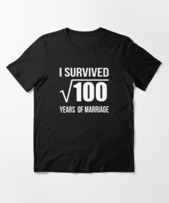 10 years Wedding Anniversary T-Shirts, I Survived 10 Years of Marriage