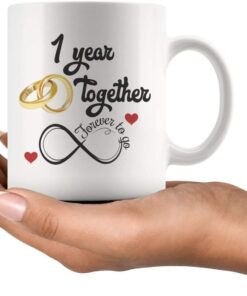 1st Wedding Anniversary For Him And Her 1st Anniversarys For Her Him First Anniversary Mug For Husband Wife 2