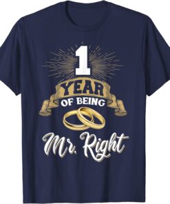 1st Wedding Anniversary Gift For Him 1 Years Married Husband T Shirt 2