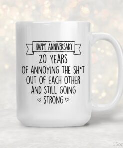 20 Year Wedding Anniversary Gift For Couples Mug