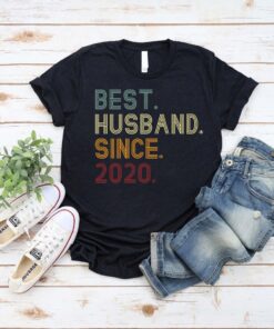 2nd Wedding Anniversary Gift, Best Husband Since 2020 T-Shirt