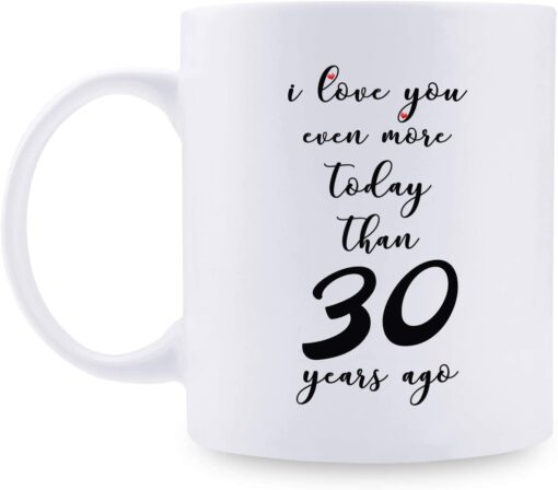 30th Wedding Gifts for Couple Coffee Mug