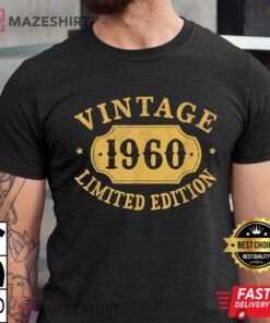 62nd Birthday 62 Years Old Anniversary Best Limited 1960 T-Shirt