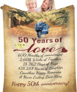 50th Years of Golden Marriage Gifts for DadMomGrandpaGrandmaGrandparents 1
