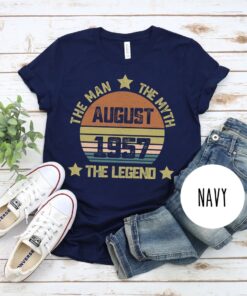 65th Birthday Gift For Dad Born in 1957 The Man The Myth The Legend T shirt 3 1