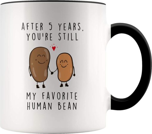 After 5 Year, 5th Wedding Anniversary for Husband and Wife Mug