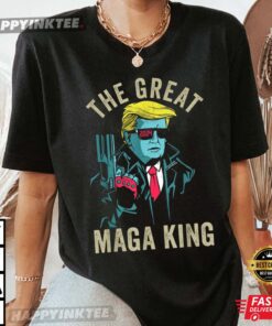 Anti Joe Biden Fun The Great Maga King Trump Ultra Maga King TShirt