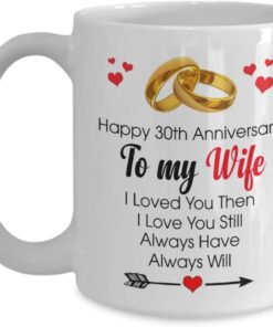 Happy 30th Anniversary Mug To My Wife 30 Year Wedding Gift Ideas Mug 2