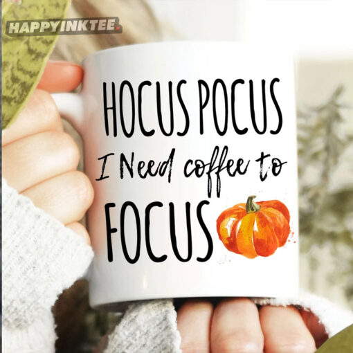 Hocus Pocus I Need Coffee To Focus Mug Halloween Gift Mug