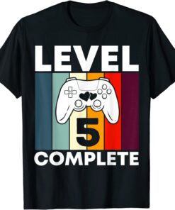 Level 5 Complete 5th Year Wedding Anniversary Gift for Him T Shirt 1