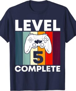 Level 5 Complete 5th Year Wedding Anniversary Gift for Him T Shirt 2