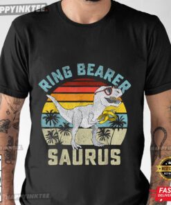 Ring Bearer Saurus Dinosaur Wedding T Rex Ring Security Boys T Shirt 3