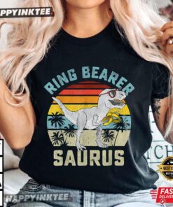 Ring Bearer Saurus Dinosaur Wedding T Rex Ring Security Boys T Shirt 4