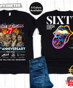 Rolling Stones 60th Anniversary 2022 Tour Unisex T shirt 1