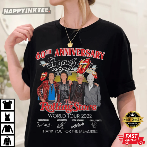 The Rolling Stones 60th Anniversary 1962-2022 Gift For Fan T-Shirt