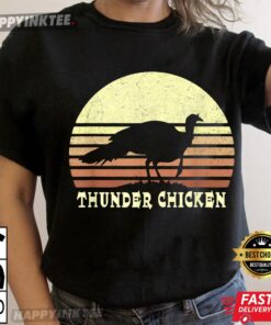 Turkey Hunting Upland Bird Hunter Retro Sunset Thanksgiving T-Shirt