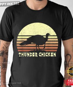 Turkey Hunting Upland Bird Hunter Retro Sunset Thanksgiving T Shirt 1