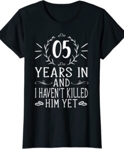 Womens 5th Wedding Anniversary Shirts For Her 5 Years Marriage T Shirt 2