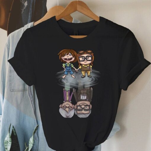 Carl Ellie Reflection Shirt Vintage Up Movie T-Shirt, Best Gift For Couple