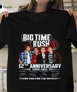 Big Time Rush Merch 2021 Best Btr Shirt 12th Anniversary