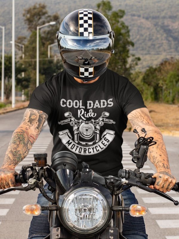 Cool Dads Ride Motorcycle Gift Idea For Dad Grandpa Father’s Day Shirt