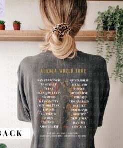 Daisy Jones And The Six Band Aurora World Tour Merch Shirt Two Side