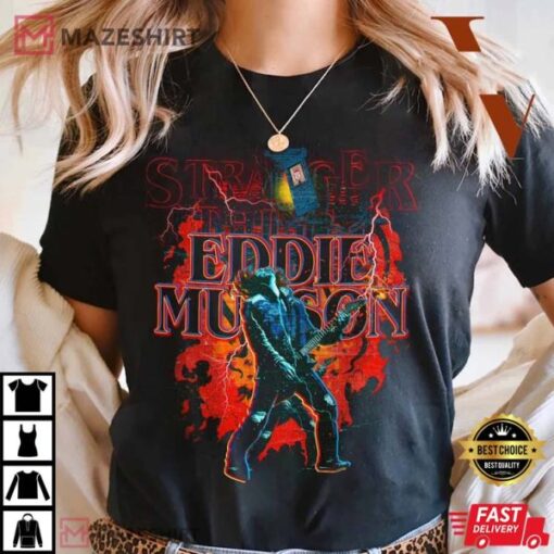 Eddie Munson Playing Guitar T-shirt