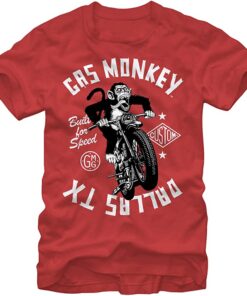 Gas Monkey Motorcycle T Shirt Size From S To 4xl, 5xl