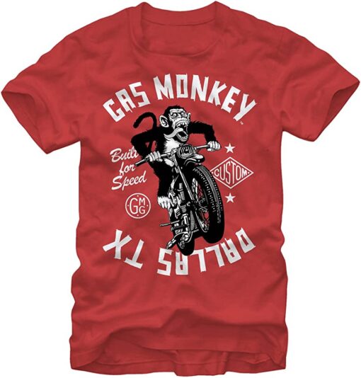 Gas Monkey Motorcycle T Shirt Size From S To 4xl, 5xl