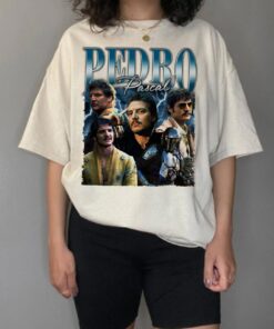 Retro Vintage Pedro Pascal Shirt Narco Pedro Pascal T shirt 2