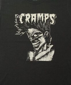 The Cramps Bad Music For Bad People Neon Green Text T-shirt Gifts For Fans