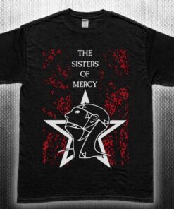 English Rock Band The Sisters Of Mercy Typography T-shirt