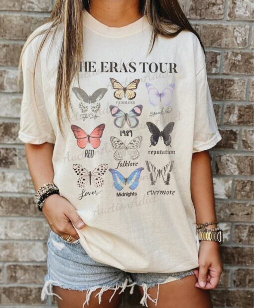 Vintage The Butterfly The Eras Tour Shirt