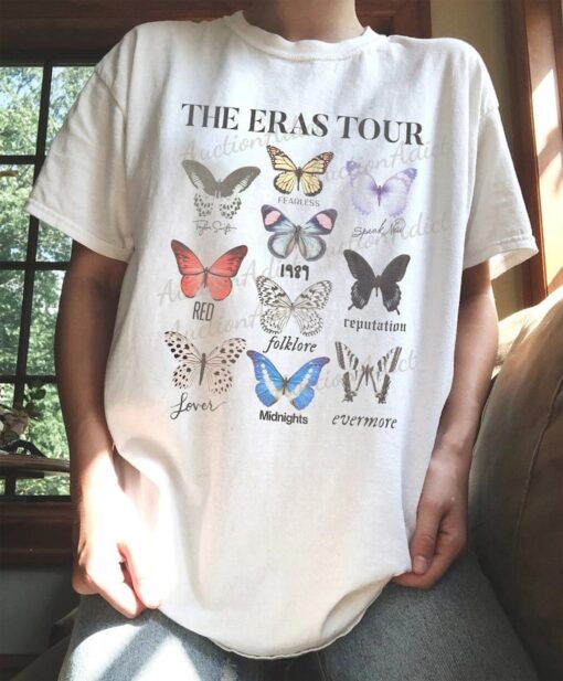 Vintage The Butterfly The Eras Tour Shirt