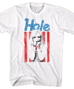 Courtney Love Hole Band White T Shirt For Women