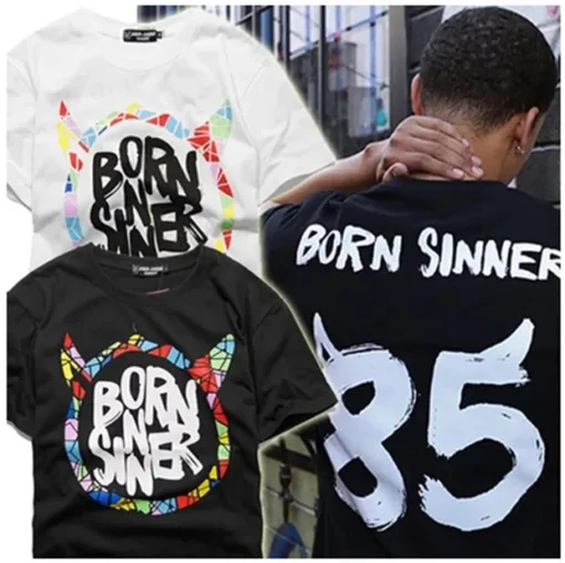 2014 New Summer Men Casual J Cole Born Sinner