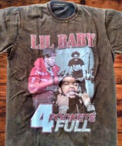 4 Pockets Full Lil Baby Rapper Graphic T-shirt For Hip Hop Fans