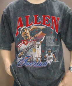 Allen Iverson Basketball Players Nba Sports Vintage Graphic T-shirt