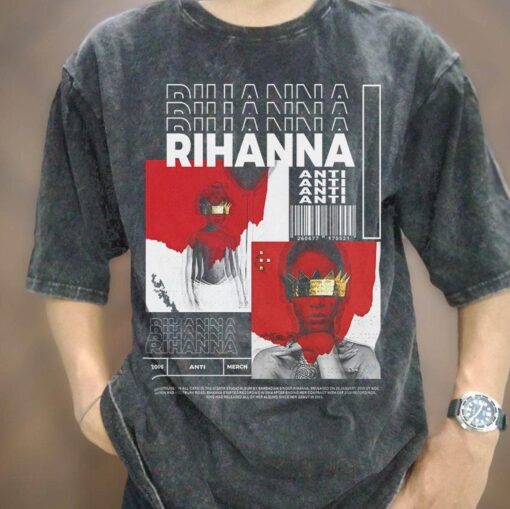 Anti Album Rihanna Singer Vintage T-shirt Gift For Fans