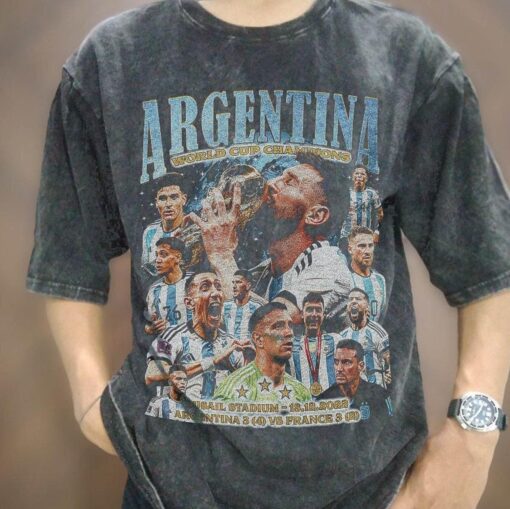 Argentina Lionel Messi Worldwide Soccer Player T-shirt For Football Fans