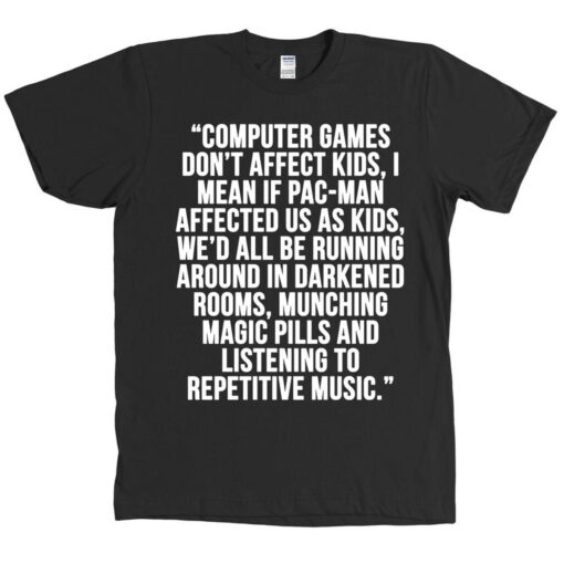 Computer Games Don’t Affect Kids Frank Ocean T Shirt