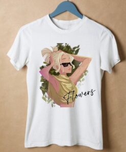Disney Miley Cyrus Flowers Comic Unisex Style T-shirt