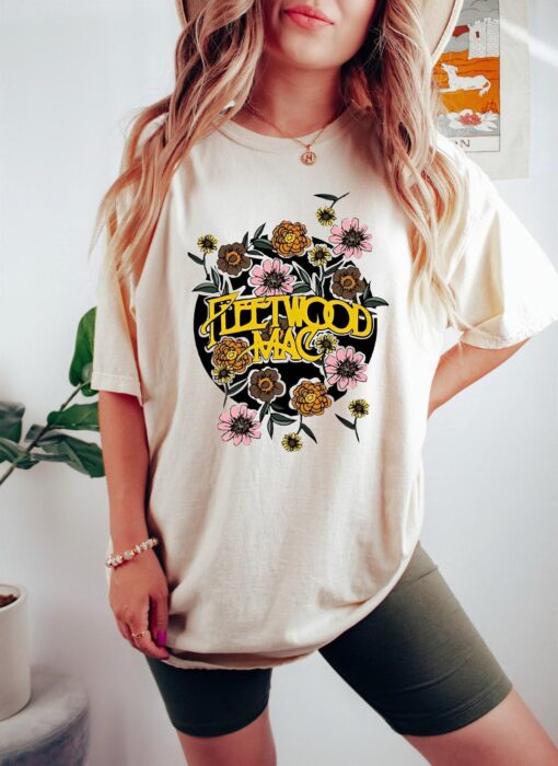 Floral Retro Band Graphic Tee