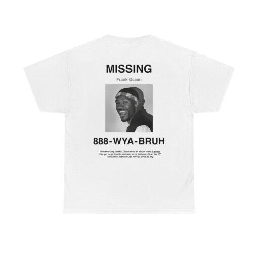 Frank Ocean Missing T-shirt