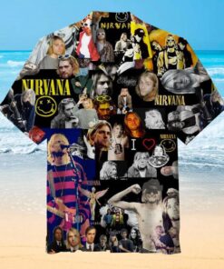 Great Vault Nirvana Greatest Hits 1980 1995 Album Cover Hawaiian Shirt
