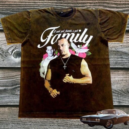 Hollywood Actor Dominic Toretto 2 Fast 2 Furious Graphic Unisex T-shirt