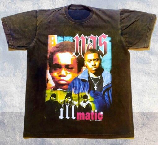 Illmatic Nas Rapper Vintage T Shirt For Hip Hop Fans