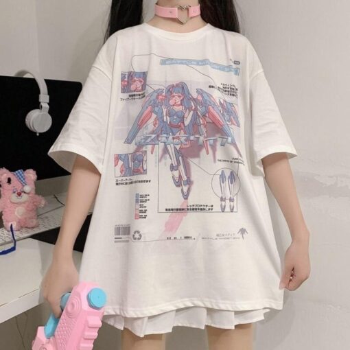 Japanese Harajuku Streetswear Unisex T-shirt For Anime Lovers